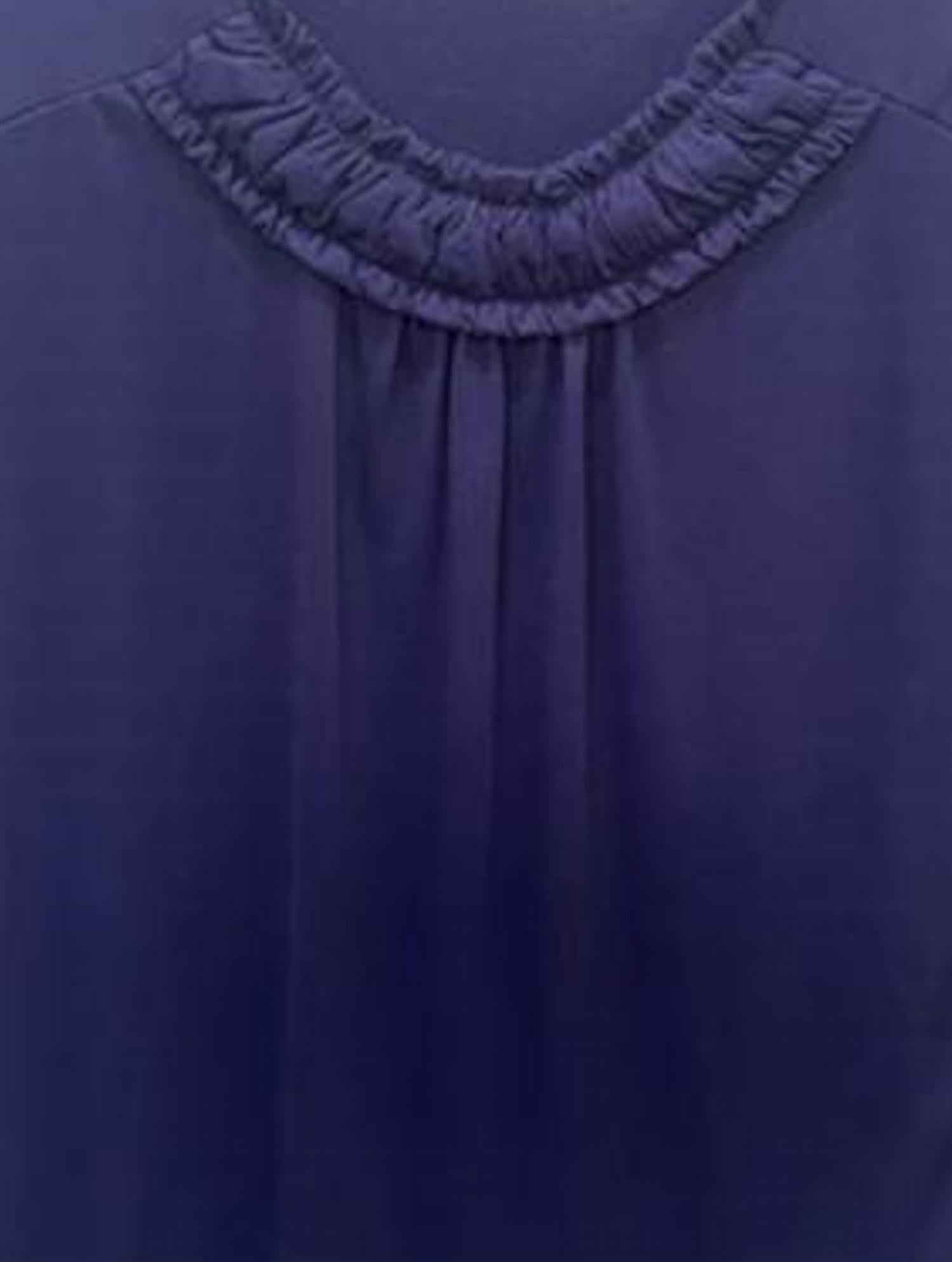 Keren Hart Women Scoop Neck Long Sleeve Tee in purple - women's long sleeve top - detail view