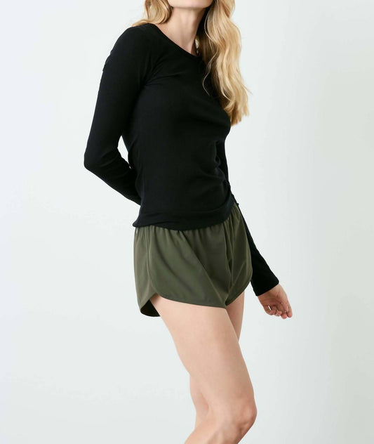Bandier - Rivington Ribbed Long Sleeve Top