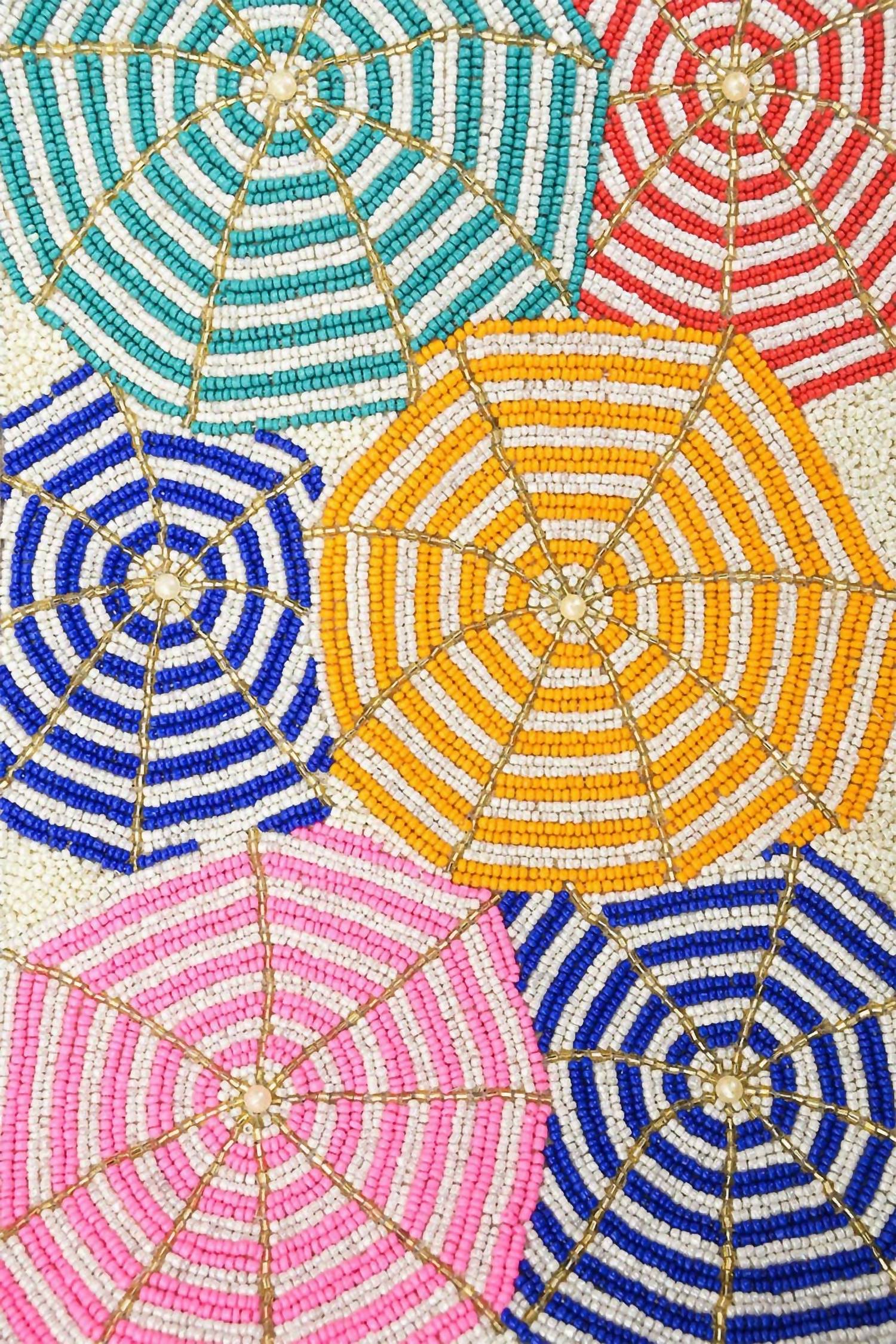 America & Beyond - Women'sunder My Umbrella Beaded Tote Bag
