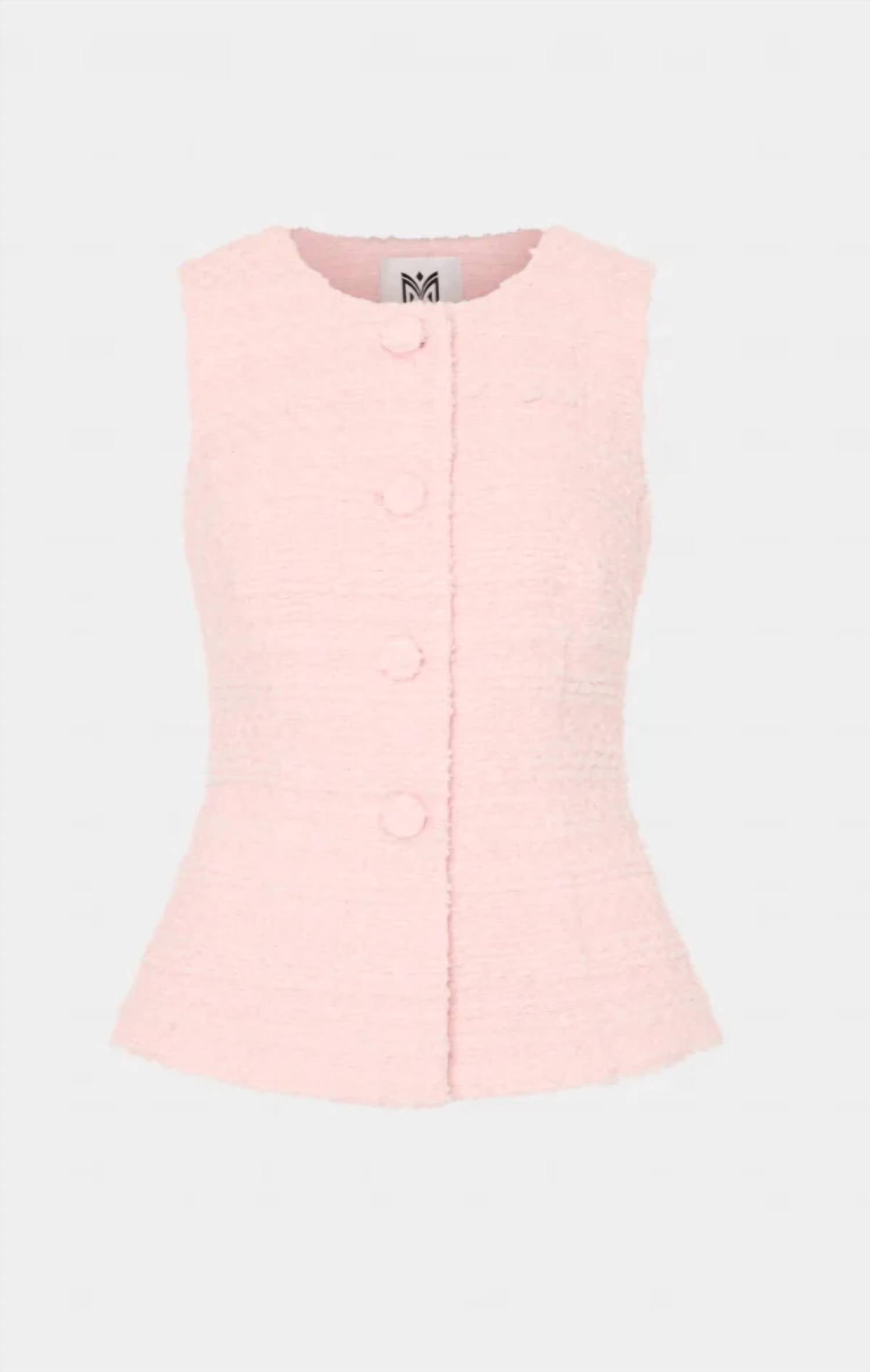 Milly - Bryn Sleeveless Tweed Top