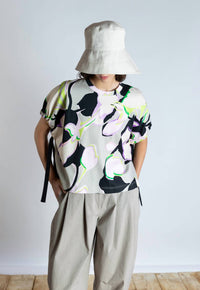 Psophia - Printed Top With Side Ties