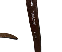 Berge - WOMEN'S SKINNY LEATHER BELT WITH BRONZE LINKS