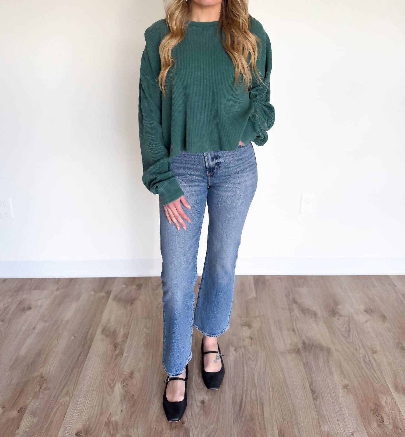 PISTOLA Ally High Rise Vintage Ankle Boot Jeans in blue 1 - women's jeans - alternate view