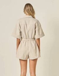 English Factory - Oxford Fabric Romper