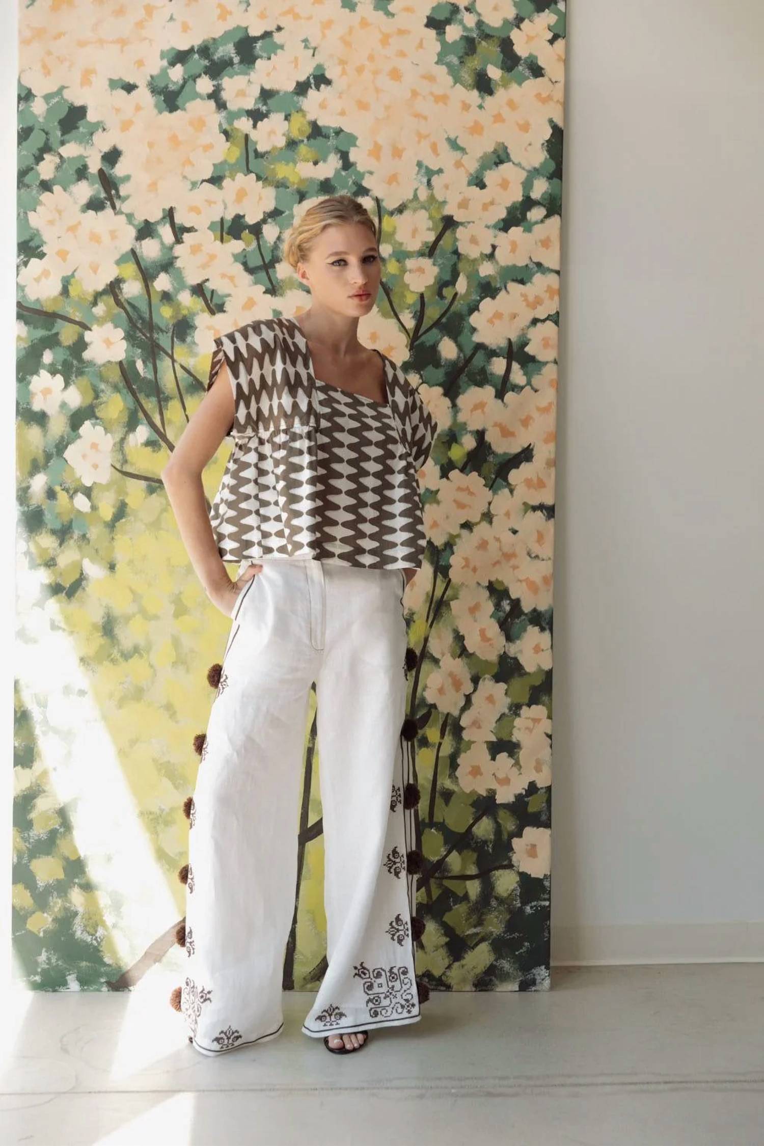 Hope For Flowers - Square Neck Blouse
