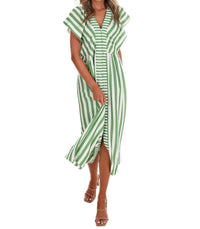 Umgee - Women's Hometown Honey Stripe Midi Dress