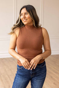 Grace + Emma - The Portia Sleeveless Turtleneck Top