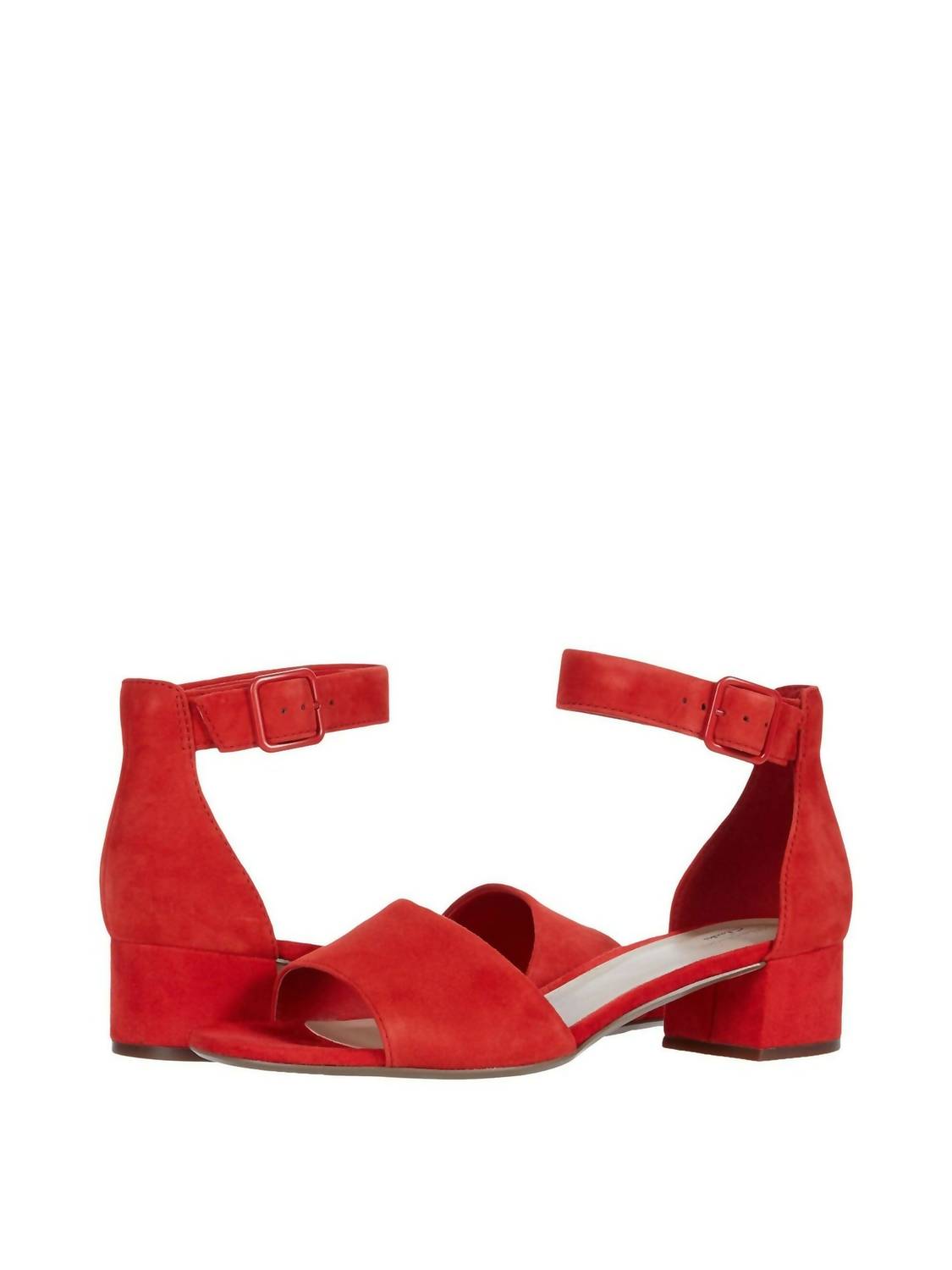 Clarks Women's Elisa Dedra Sandals in red suede - women's heels - view 6