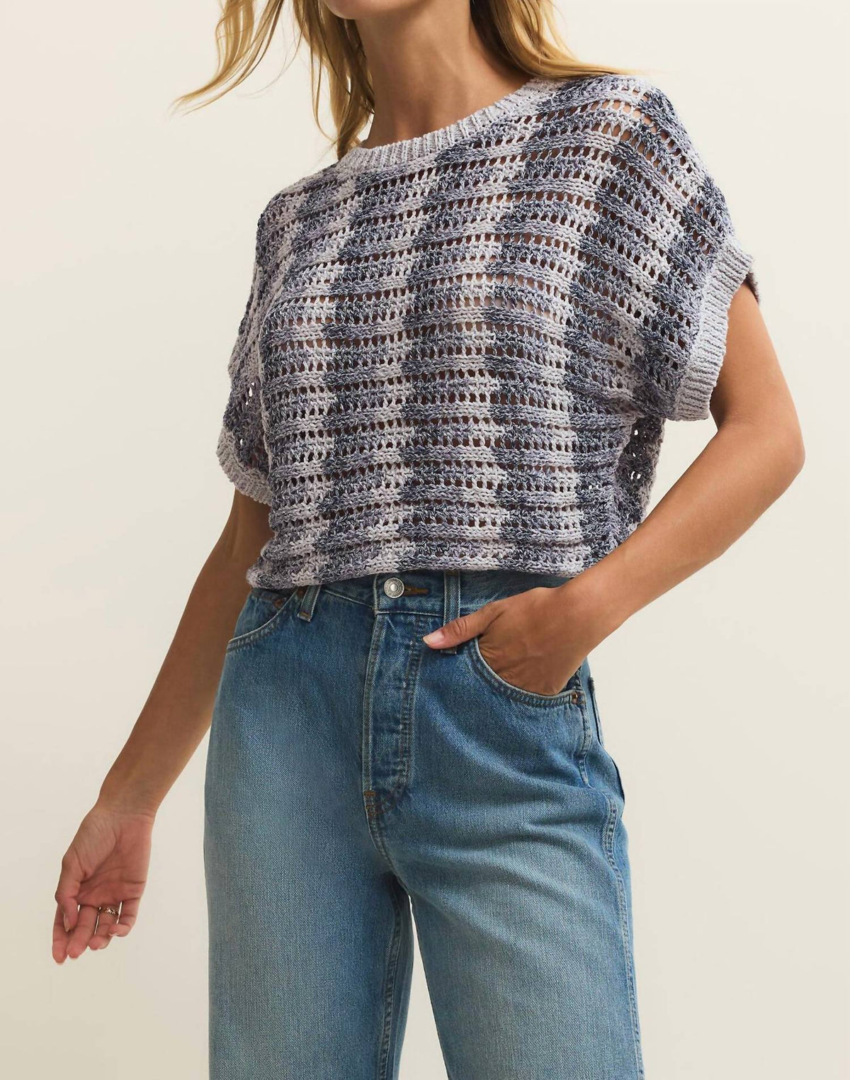 Z Supply - Ballast Crochet Stripe Sweater Top