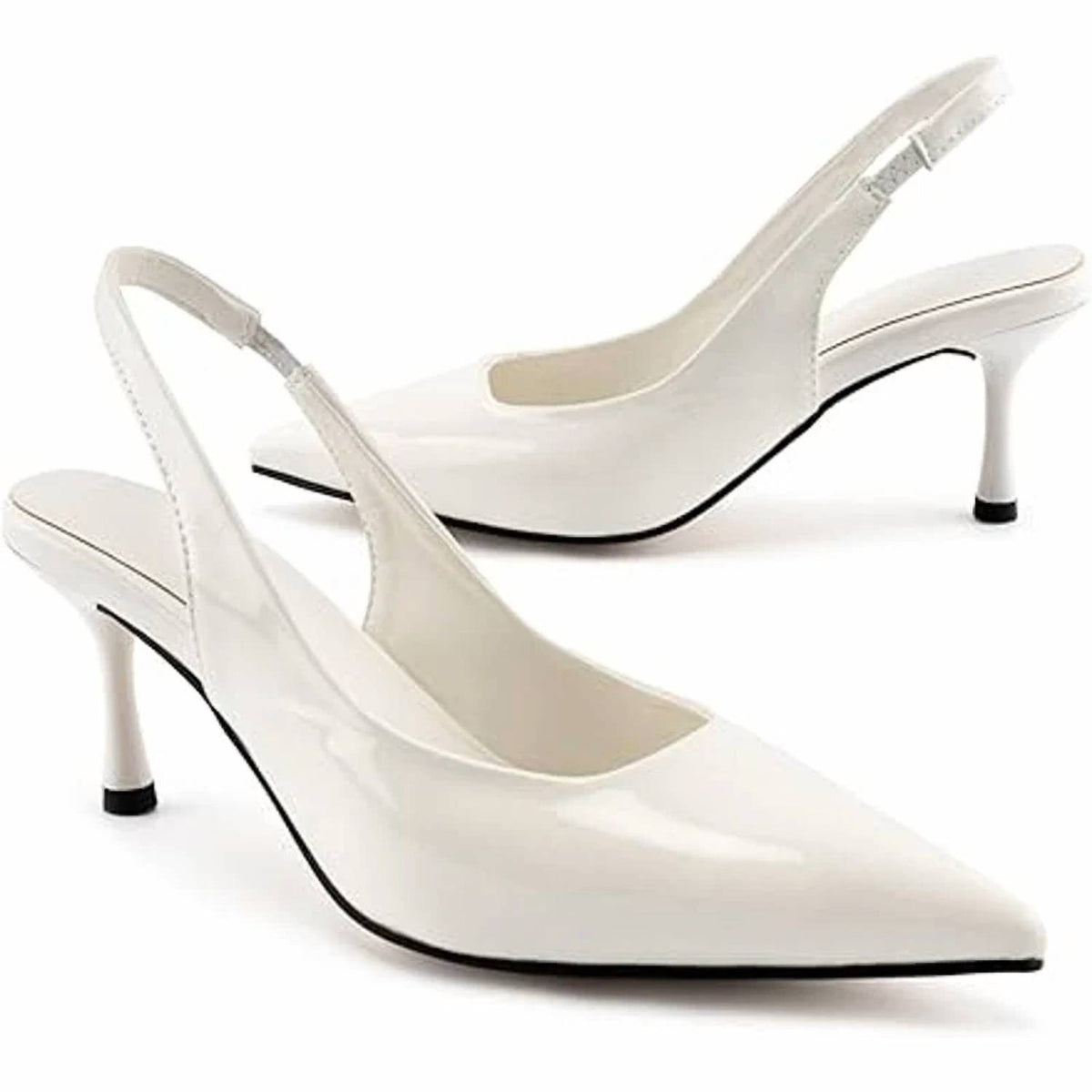 Heelchic - Women's Closed Toe Slingback Heels