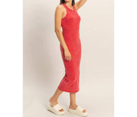 Hyfve - Acid Washed Ribbed Midi Tank Dress