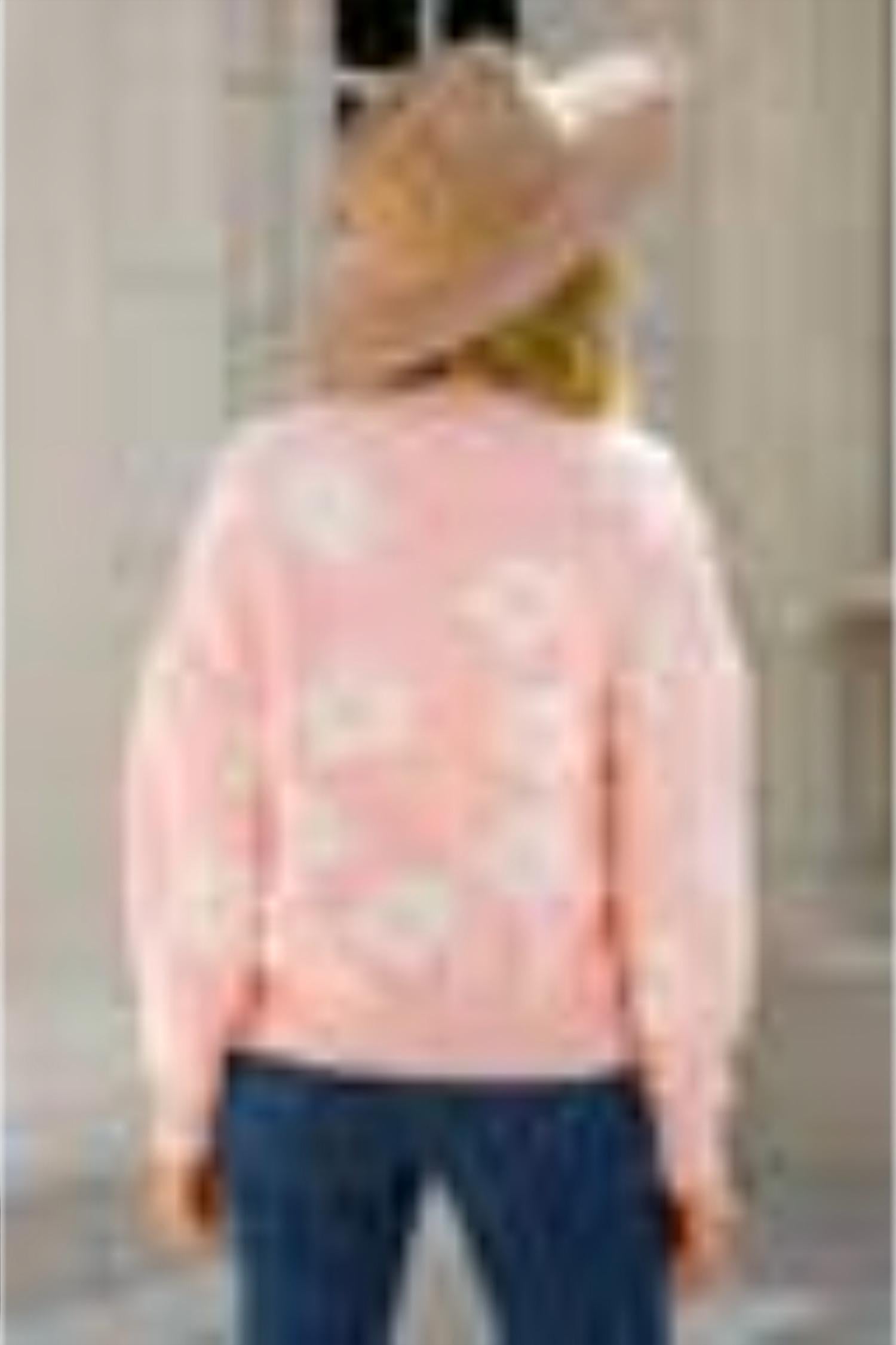 Doublju - Flower Pattern Sweater