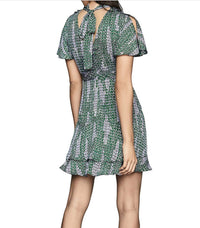 Reiss - Natalie Printed Split Sleeve Dress