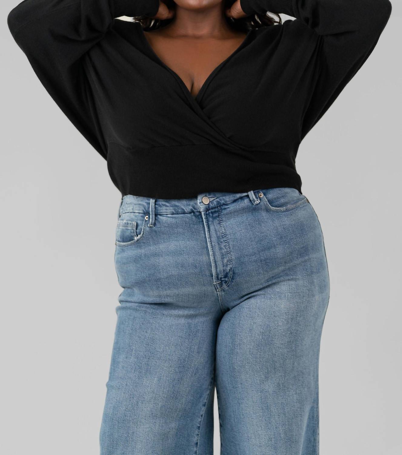 Bitte Kai Rand - Mullein Cotton Wrap Sweater - Plus Size