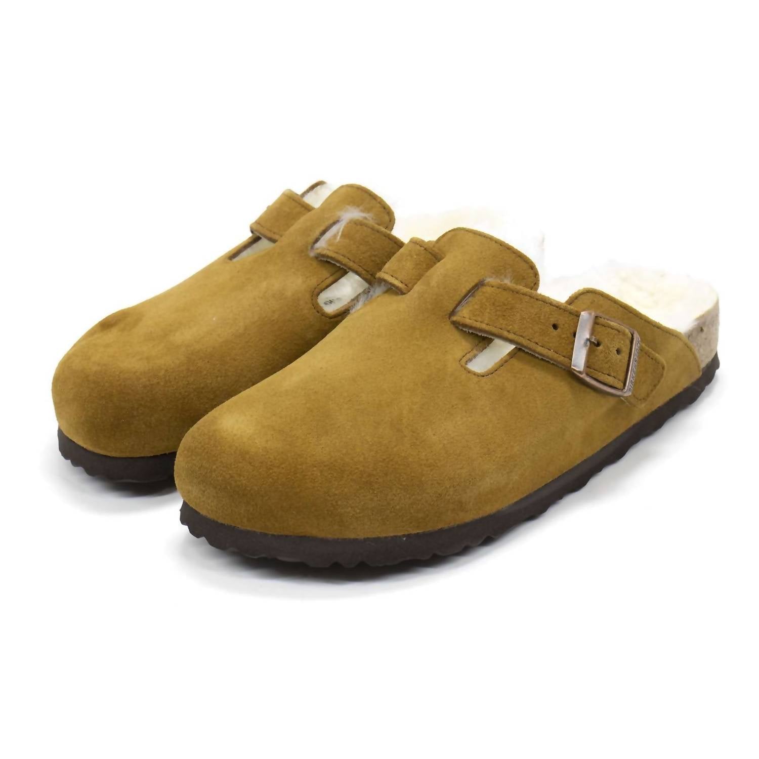 Birkenstock - Women's Boston Shearling Suede Clogs