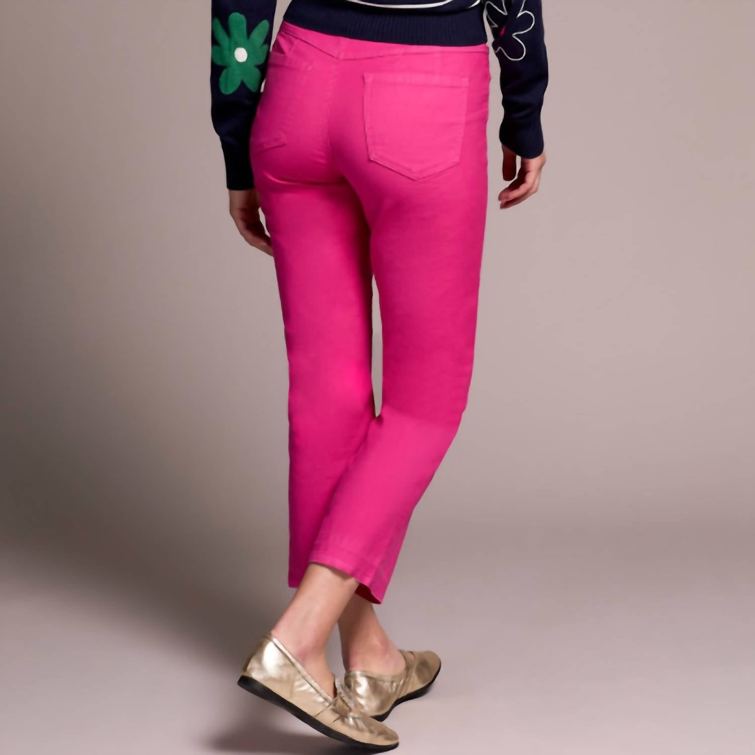 Tribal - Sophia Micro Flare Crop Jeans