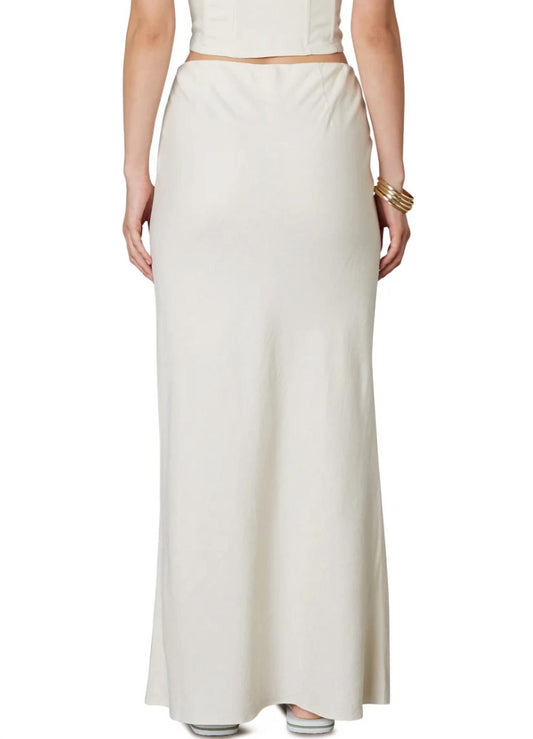 Nia - Bias Linen Maxi Skirt