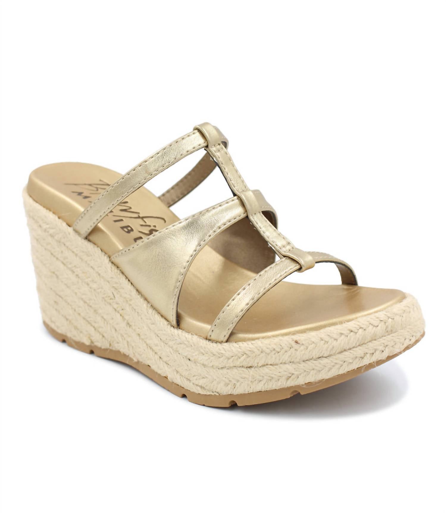 BLOWFISH Women's Bahia Rope Sandal in gold - women's sandal