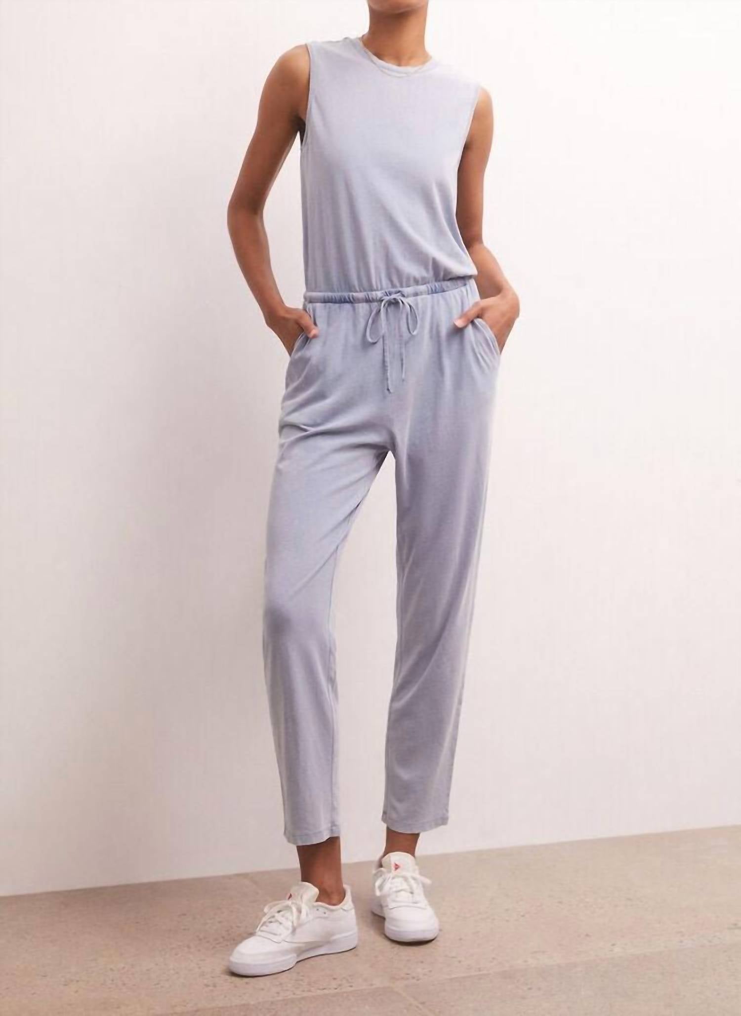 Z Supply - Rain Knit Denim Jumpsuit