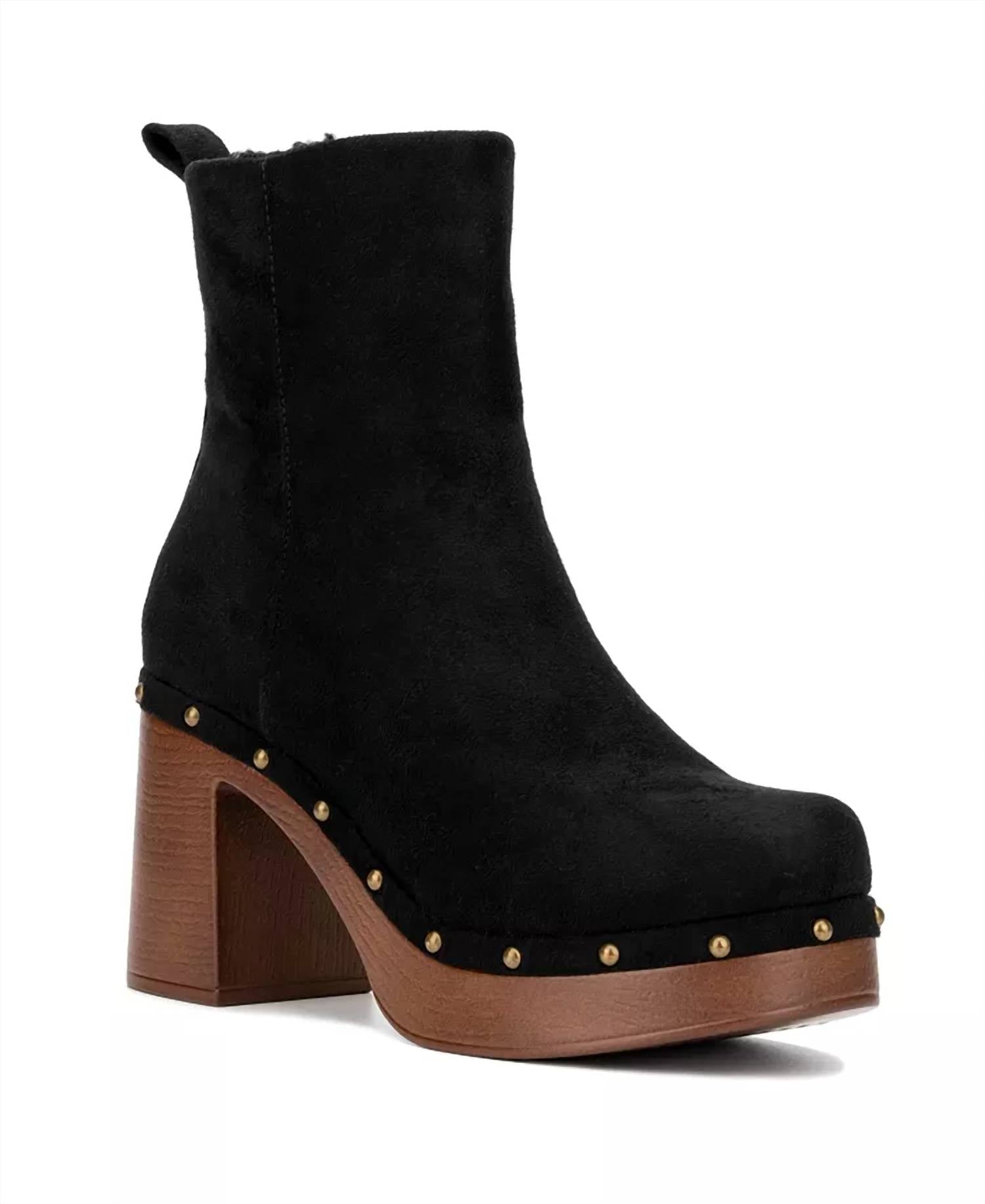New York & Company Women's Vanna Boots in black suede - women's shoe