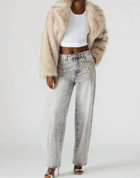 Steve Madden - Eras Straight Leg Embellished Jeans