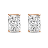 Diana M Jewels - Women's Radiant Lab-grown Diamond Stud Earrings (8.00 Tcw) - Elegant Plus