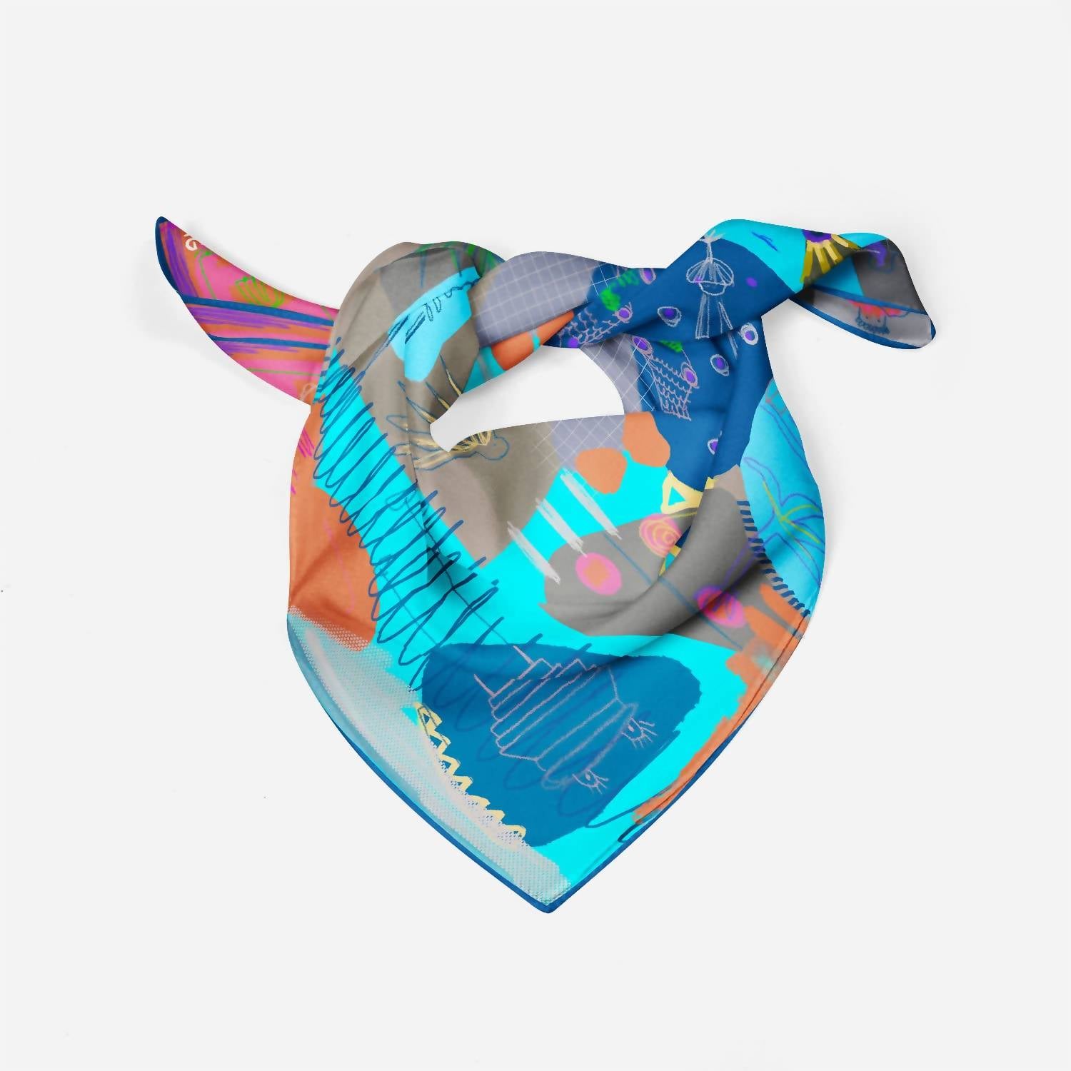 Isabelle Gougenheim - Women's Silk Bandana Scarf