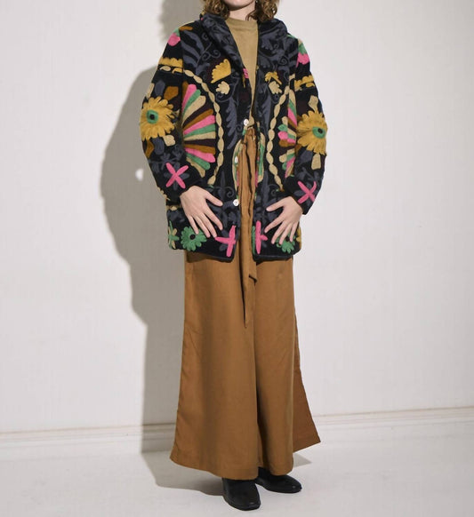 Asha - Suzani Velvet Coat