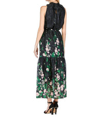 Jade - Pleated Neck Maxi Dress