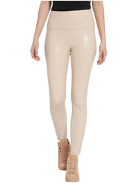 Lysse Theodora Textured Leather Leggings in bisque - women's pants
