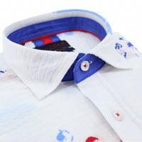 Eight X - Chromo Ink Spot Print Short Sleeve Shirt