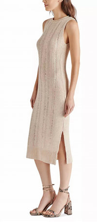 STEVE MADDEN Amirah Sweater Dress in oatmeal 1 - women's dress - detail view