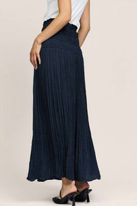 Current Air - Crinkled Smocked Waist Maxi Skirt