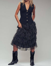 Urban Daizy - Ornate Mismatched Button Vest