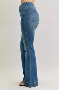 Judy Blue - Flare Tummy Control Double Button Jeans