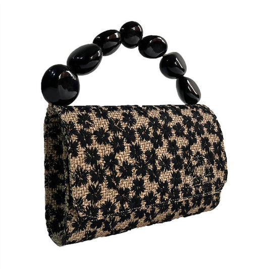 Sabbai Bags - Women's Nica Rattan Clutch Bag