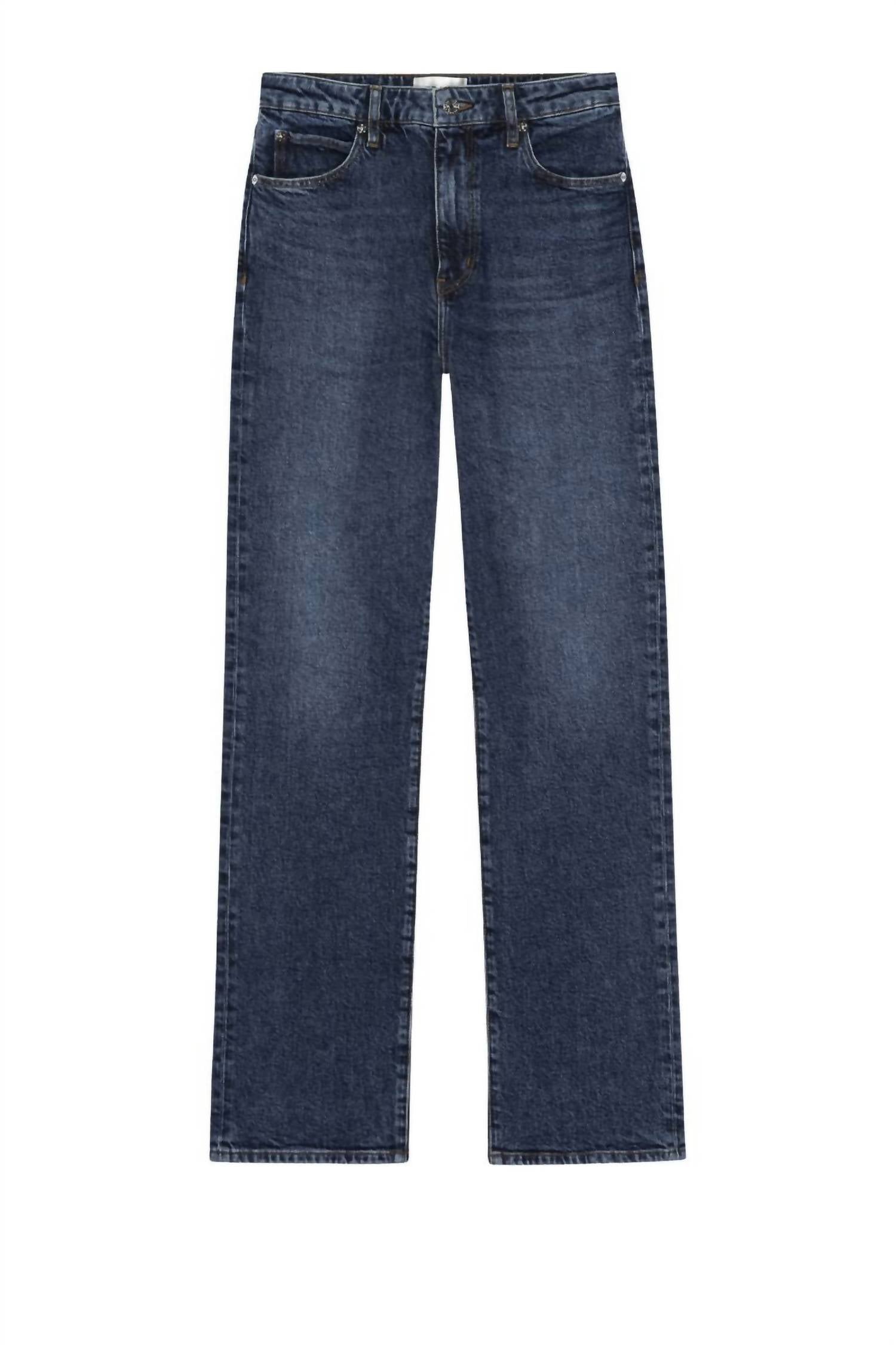 Frame - Ruler High Rise Slim Straight Jeans