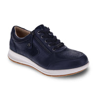 revere Women's Boston Sneaker in sapphire nvay lizard - women's sneaker