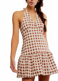 Free People Cecil Mini Dress in brn patina - women's dress