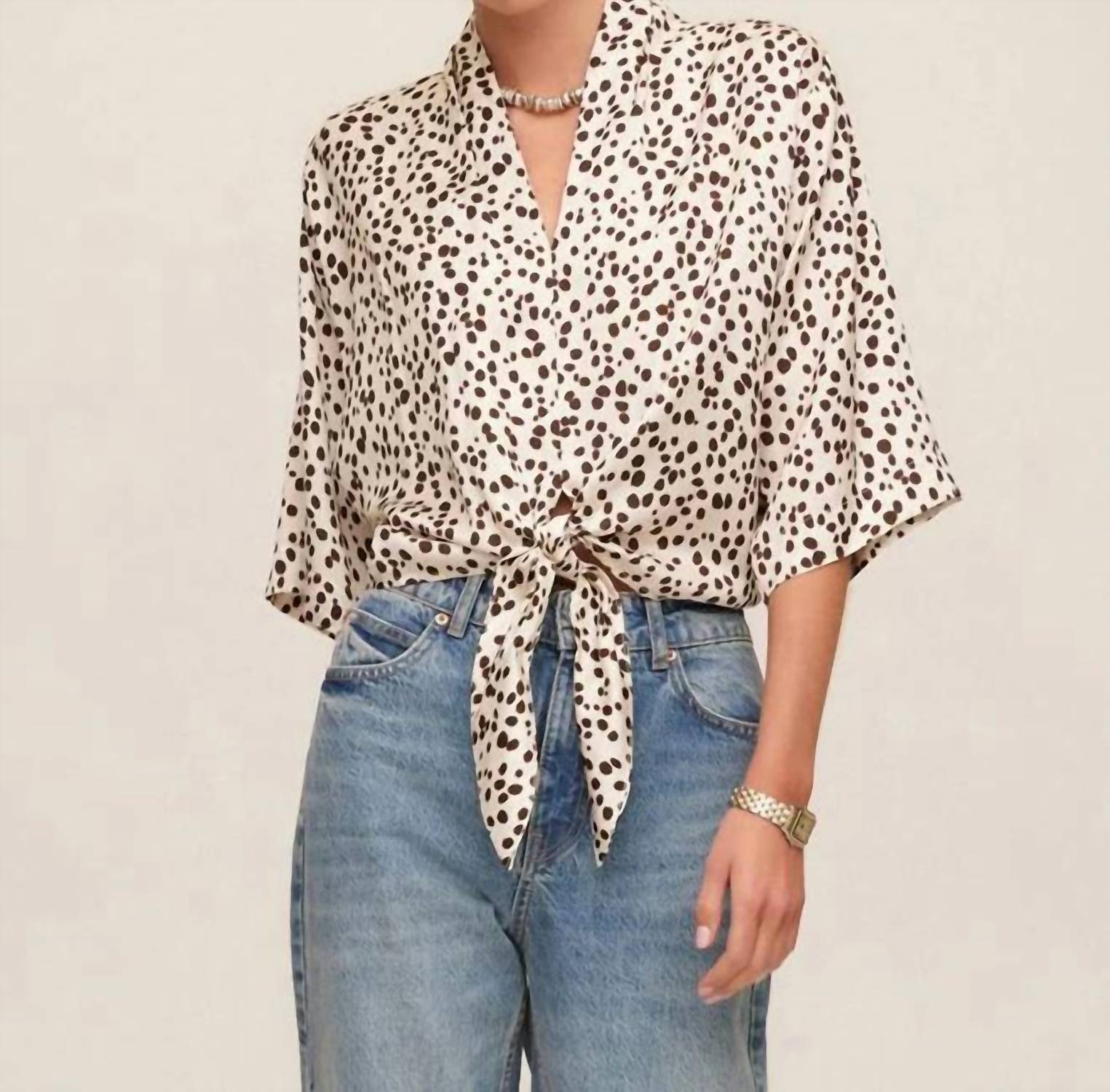 Fifteen Twenty - Bernice Tie Front Blouse