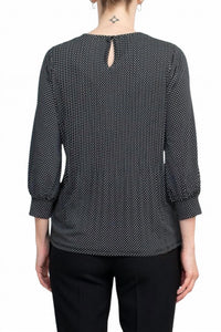 Adrianna Papell - Three-quarter Sleeve Crepe Top