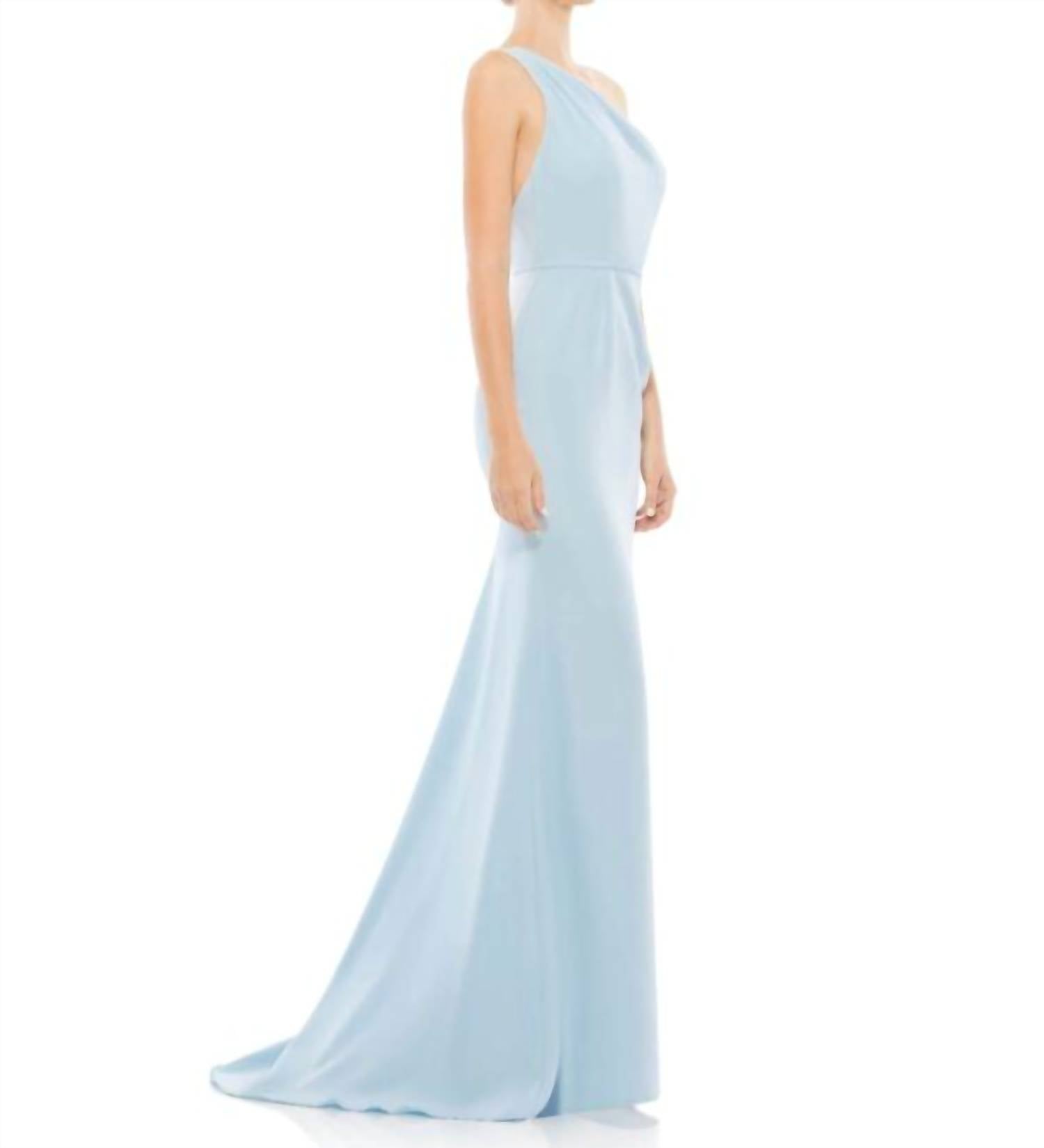 Ieena For Mac Duggal - One Shoulder Backless Formal Dress