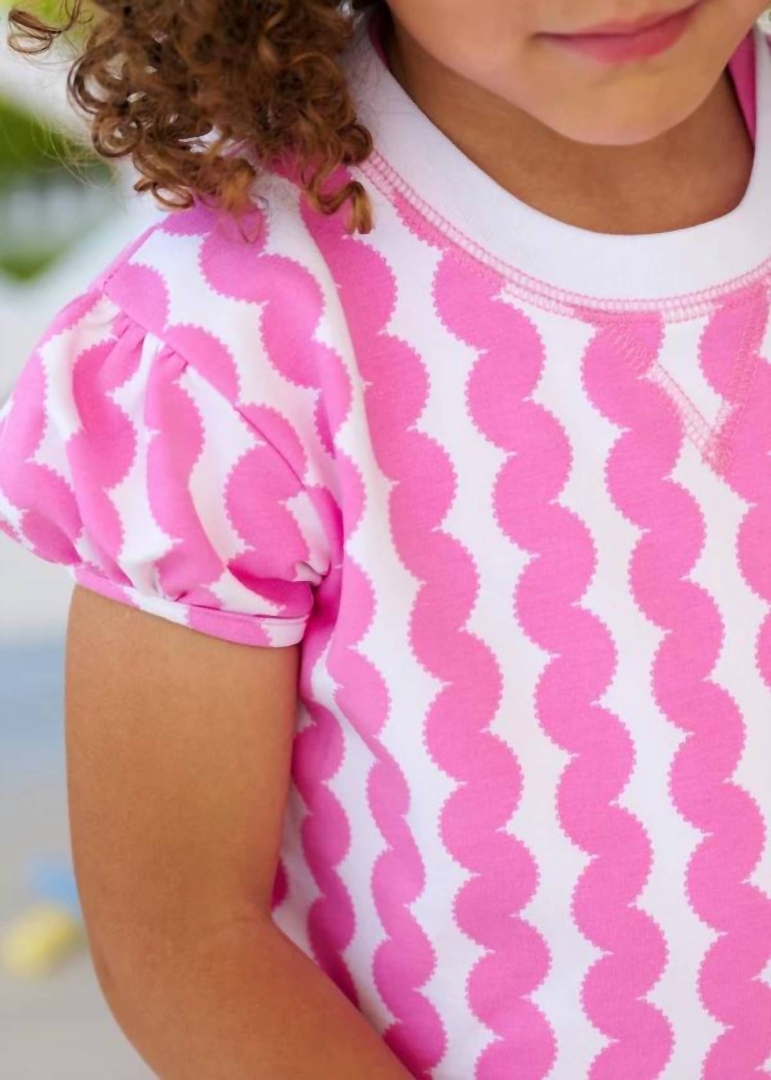 The Beaufort Bonnet Company - CASSIDY COMFY CREWNECK-SHORT PUFF SLEEVE TOP