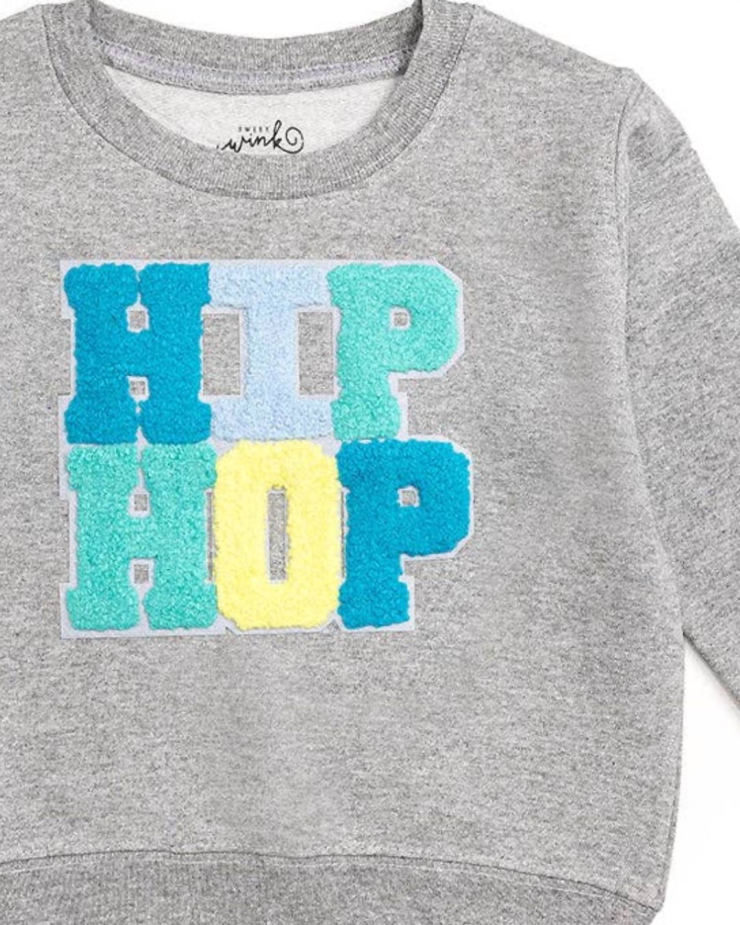 Sweet Wink - Kid's "hip Hop" Patch Sweatshirt
