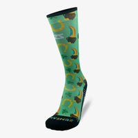 Zensah Unisex - Knee High Printed Socks in lucky st patricks day green - men's item - detail view