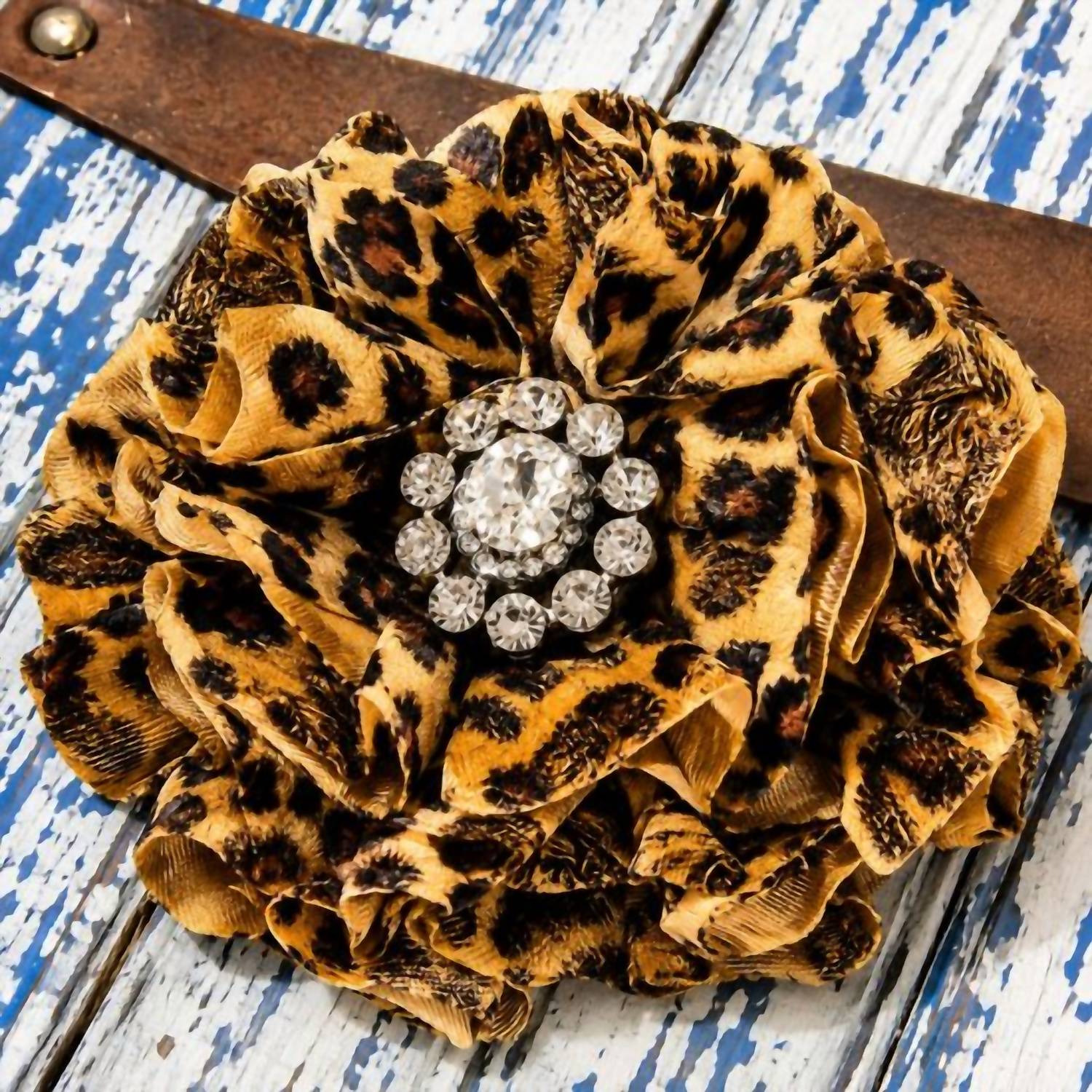 A Rare Bird - Velvet Flower Brooch Pin
