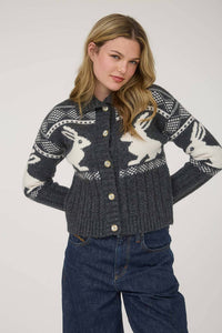 Blu Pepper - Bunny Jacquard Cardigan