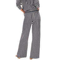 White + Warren - Superfine Cotton Stripe Wide Leg Pants
