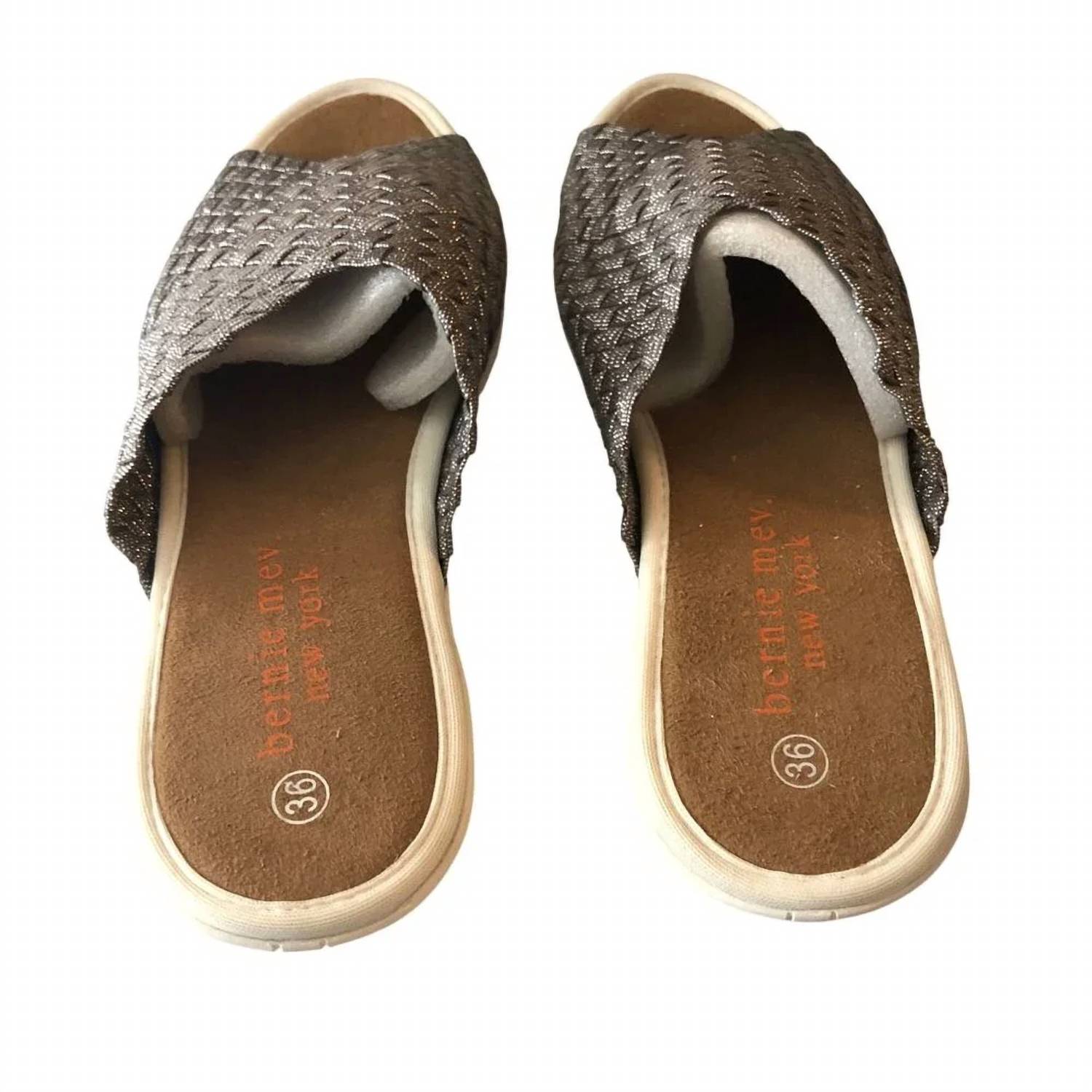 BERNIE MEV Women's Bon Bon Sandals in new smoke shimmer - women's sandal - alternate view