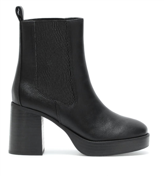 Mi.Im - Women's Classic Leather Platform Ankle Booties